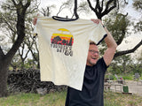 Founder's Day Unisex Cotton Ringer T-Shirt - Vintage Sunset Design